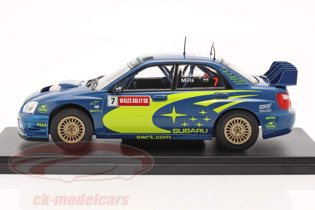 Subaru Impreza S9 WRC #7 优胜者 Rallye GB 威尔士 2003 Solberg, Mills 1:24 Altaya