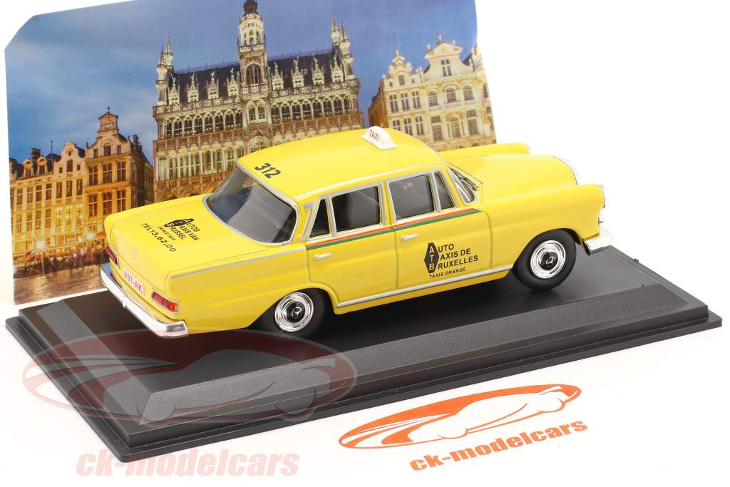 Mercedes-Benz 200 D Taxi Bruselas 1966 amarillo 1:43 Altaya