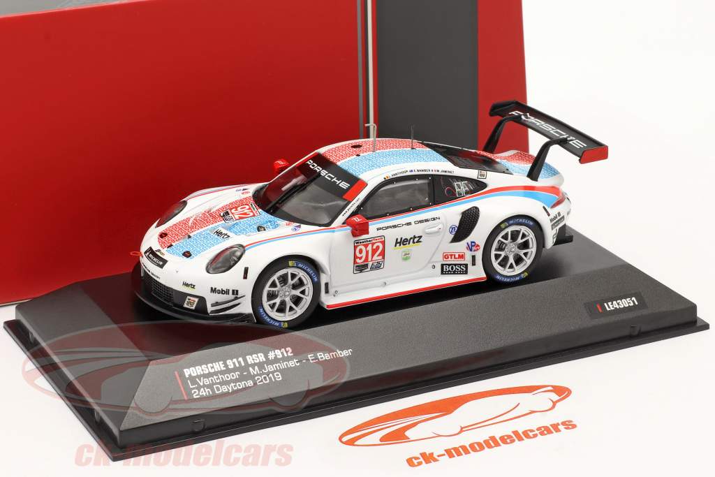 Porsche 911 RSR #912 3. GTLM klasse 24h Daytona 2019 Porsche GT Team 1:43 Ixo