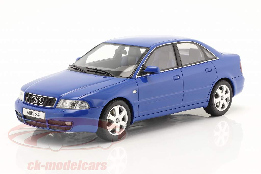 Audi S4 (B5) 2.7L Biturbo Baujahr 1998 nogaro blau 1:18 OttOmobile