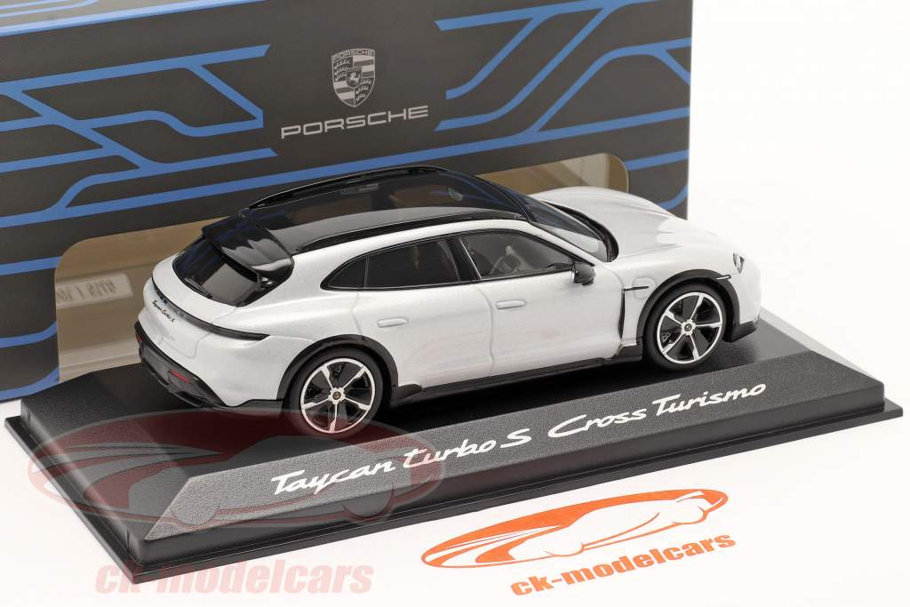 Porsche Taycan Cross Turismo Turbo S IAA Munich 2021 ice grey 1:43 Minichamps