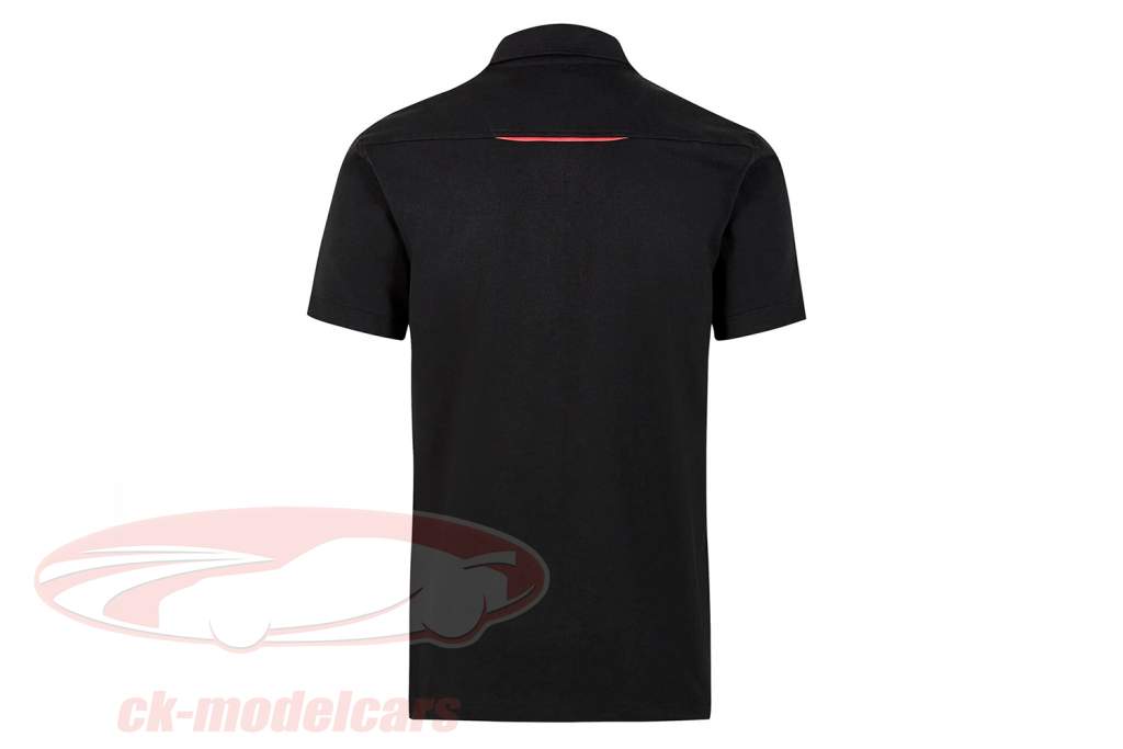 Мужской рубашка поло Porsche Motorsport 2021 логотип чернить