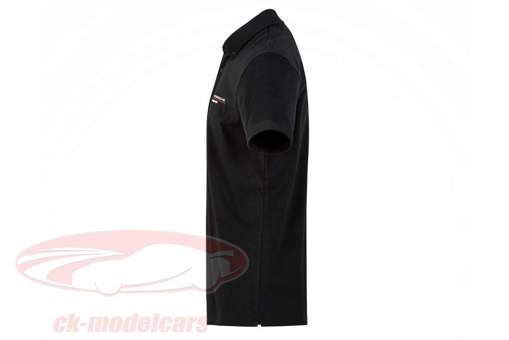 男性用 ポロシャツ Porsche Motorsport 2021 ロゴ 黒