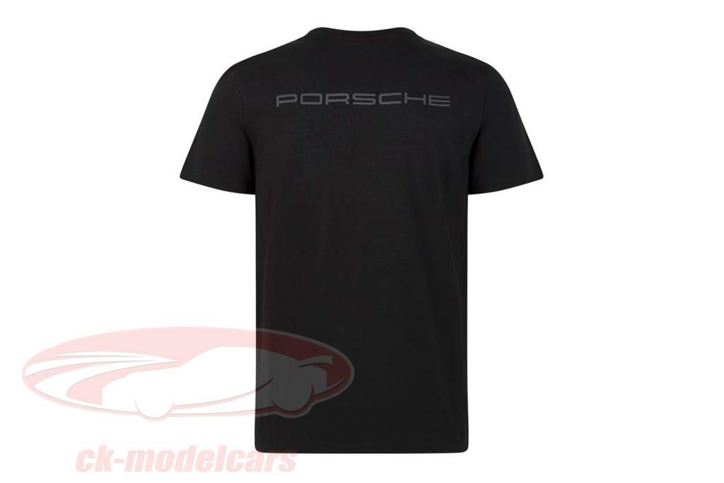 de los hombres Camiseta de manga corta Porsche Motorsport 2021 logo negro