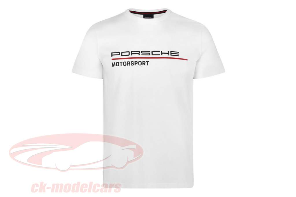 男士的 T恤 Porsche Motorsport 2021 标识 白色的