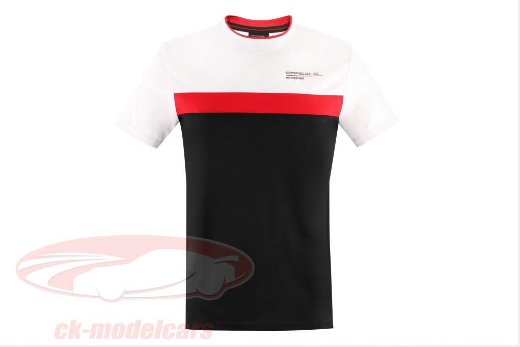 Мужской Футболка Porsche Motorsport 2021 логотип белый / красный / чернить