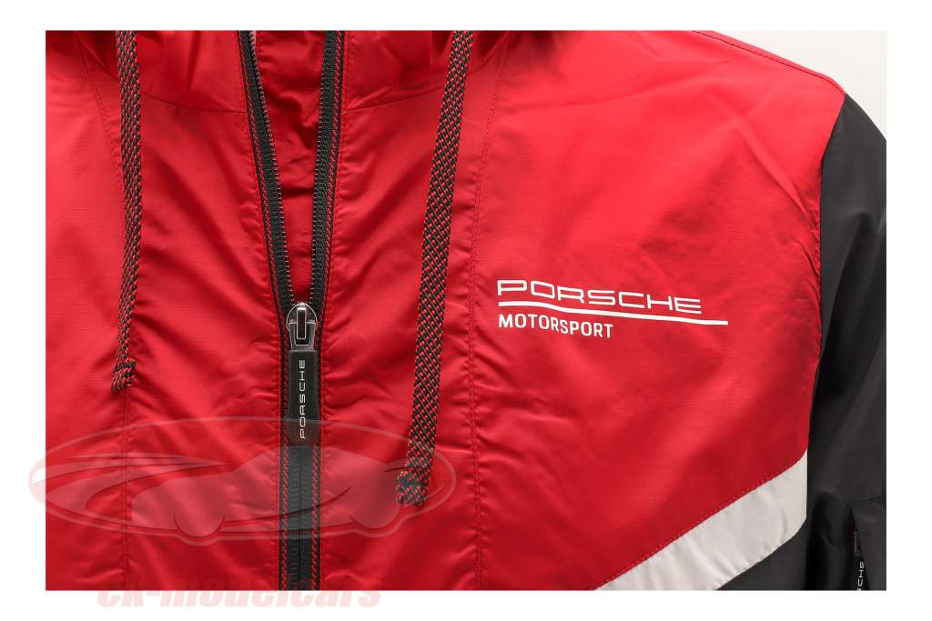 Rompevientos Porsche Motorsport 2021 logo negro / rojo / blanco