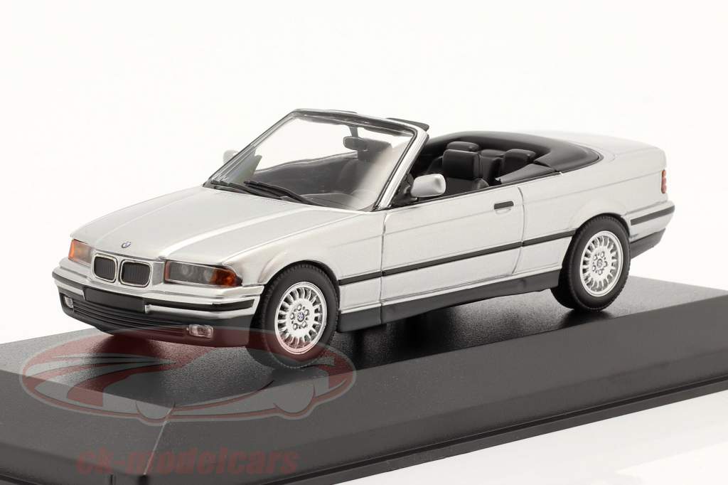 BMW 3 Series (E36) Conversível Ano de construção 1993 prata 1:43 Minichamps