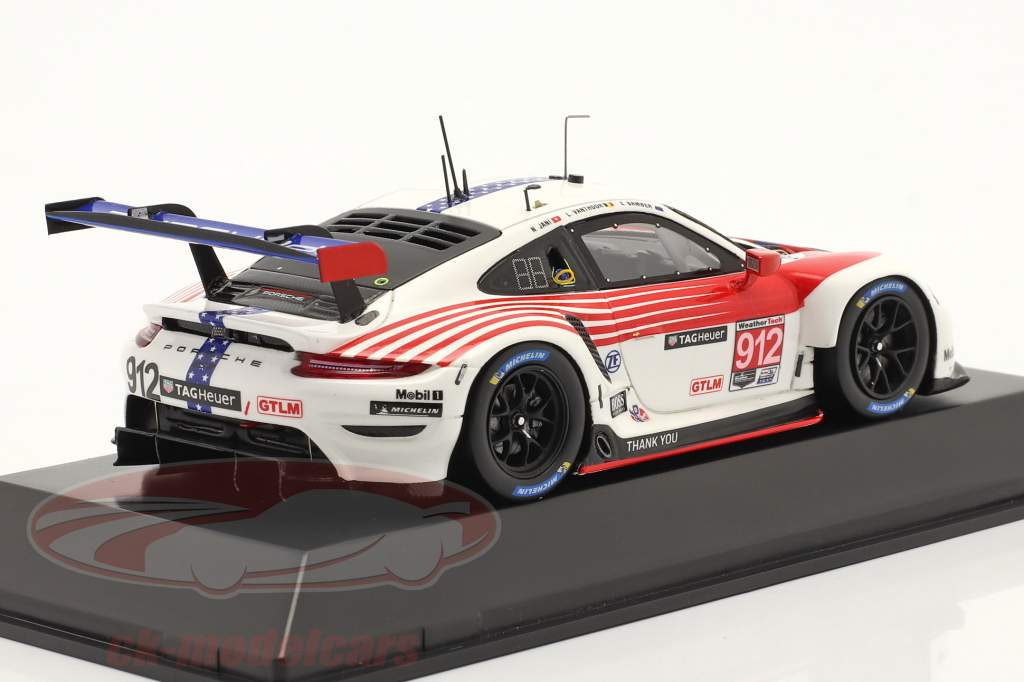 Porsche 911 RSR #912 2ª Classe GTLM 12h Sebring IMSA 2020 1:43 Spark