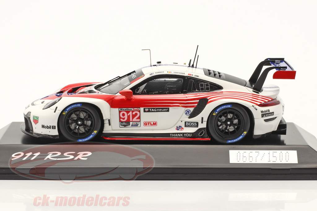 Porsche 911 RSR #912 第二 GTLM类 12h Sebring IMSA 2020 1:43 Spark