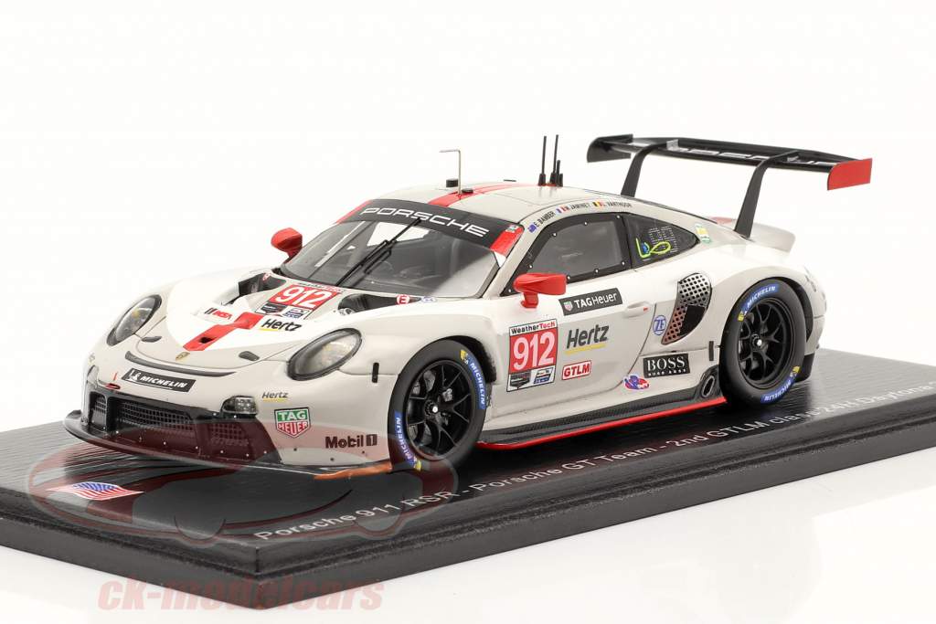 Porsche 911 RSR #912 2nd GTLM class 24h Daytona 2020 Porsche GT Team 1:43 Spark