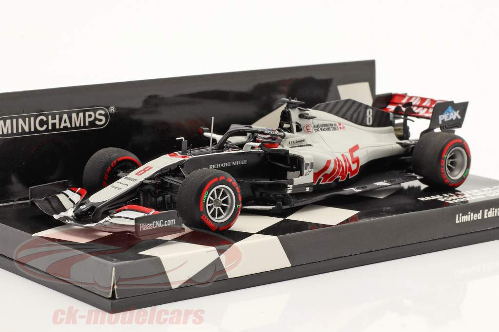 Romain Grosjean Haas VF-20 #8 Bahréin GP fórmula 1 2020 1:43 Minichamps