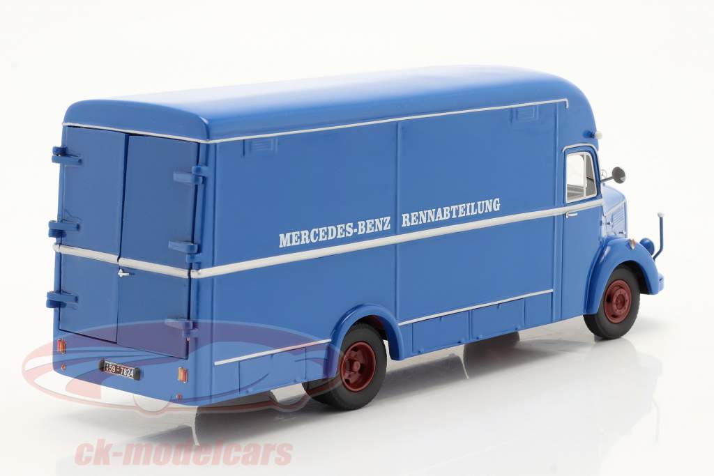 Mercedes-Benz O35000 Rennabteilung blau 1:43 Schuco