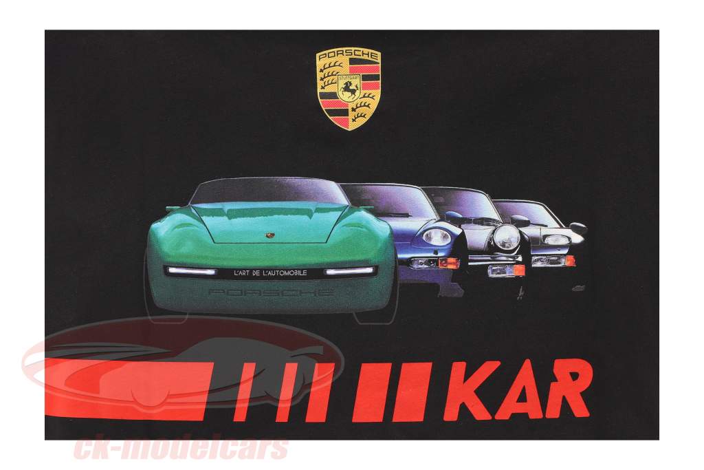 Porsche T-Shirt L'ART DE L'AUTOMOBILE schwarz