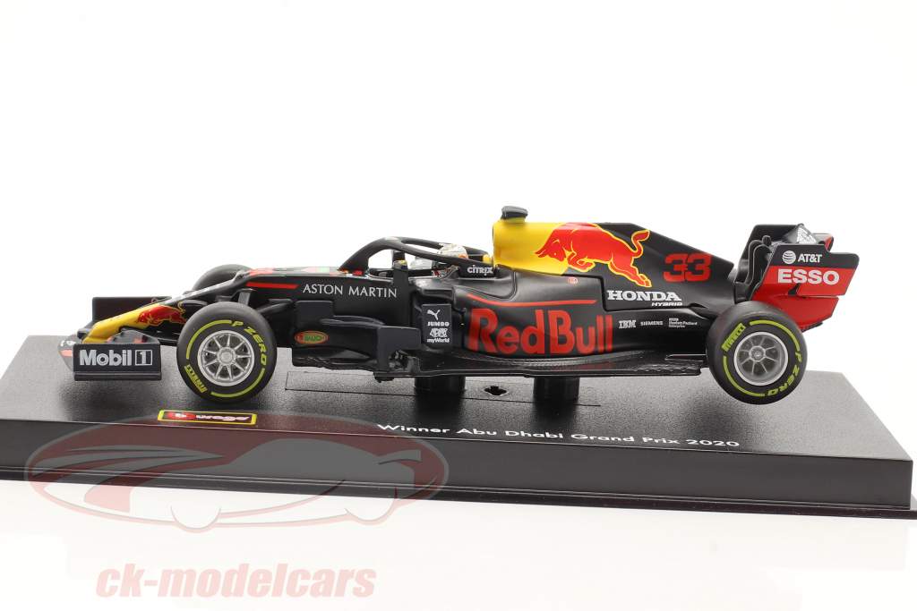 Max Verstappen Red Bull RB16 #33 vinder Abu Dhabi GP formel 1 2020 1:43 Bburago