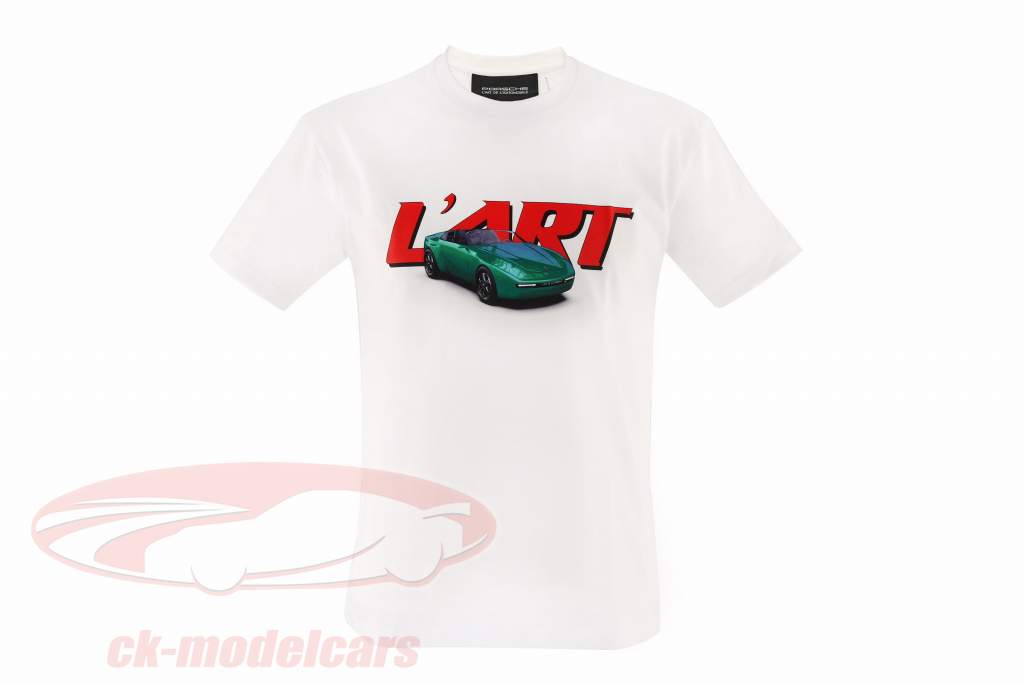 Porsche Camiseta de manga corta L'ART DE L'AUTOMOBILE blanco