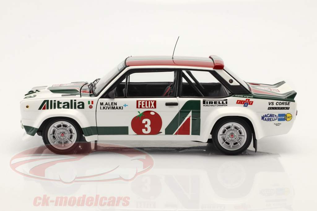 Fiat 131 Abarth #3 gagnant Rallye 1000 Lakes 1978 Alen, Kivimäki 1:18 Kyosho