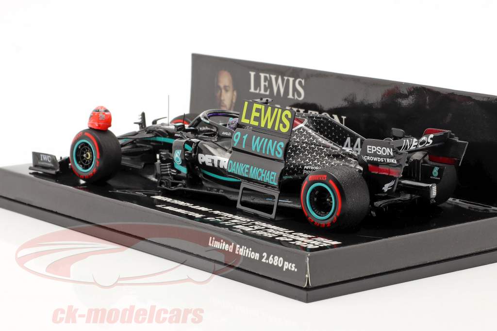 Hamilton Mercedes-AMG F1 W11 #44 91. Vinde Eifel GP formel 1 2020 1:43 Minichamps