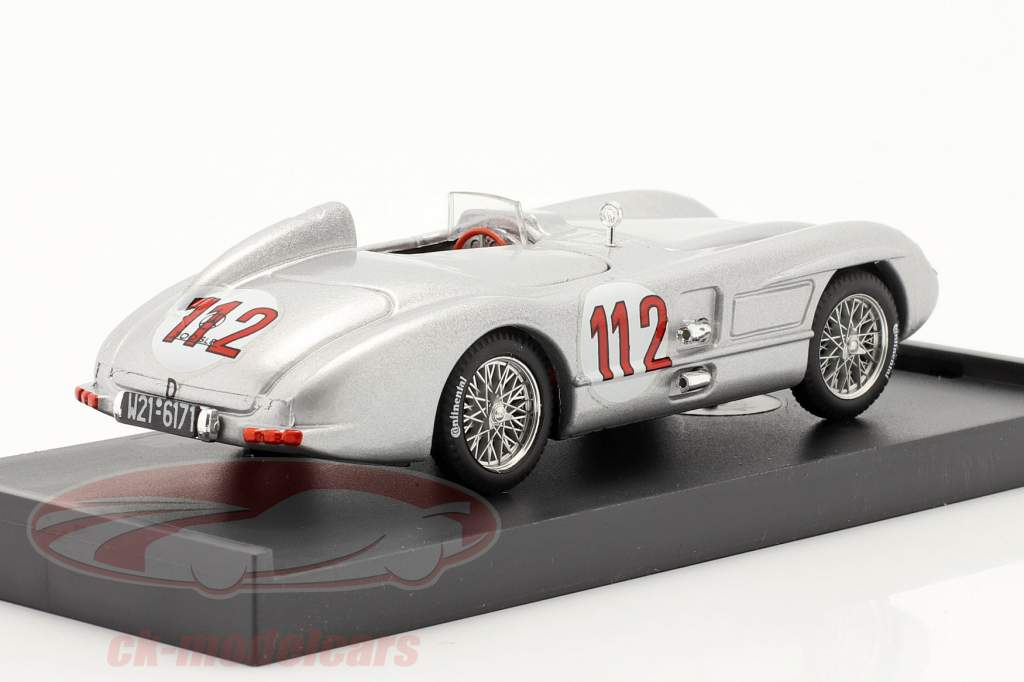 Mercedes-Benz 300 SLR #112 2番目 Targa Florio 1955 Fangio, Kling 1:43 Brumm