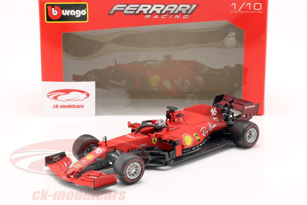 Charles Leclerc Ferrari SF21 #16 方式 1 2021 1:18 Bburago