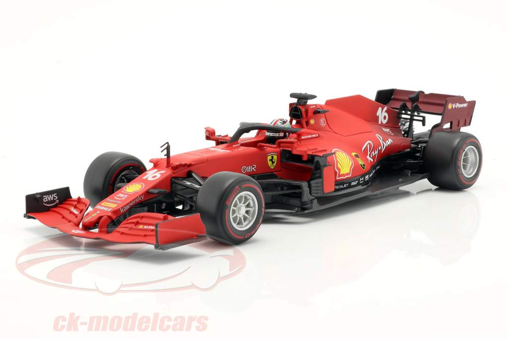 Charles Leclerc Ferrari SF21 #16 formula 1 2021 1:18 Bburago