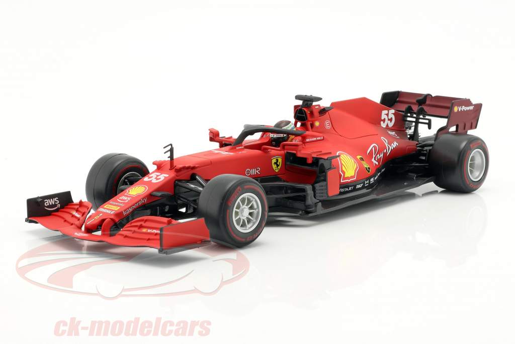 Carlos Sainz jr. Ferrari SF21 #55 formule 1 2021 1:18 Bburago