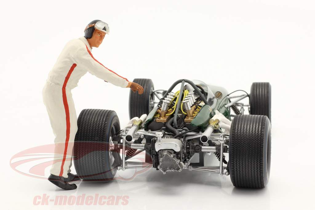 figura Race Driver Jochen R. si appoggia Su 1:18 Figurenmanufaktur