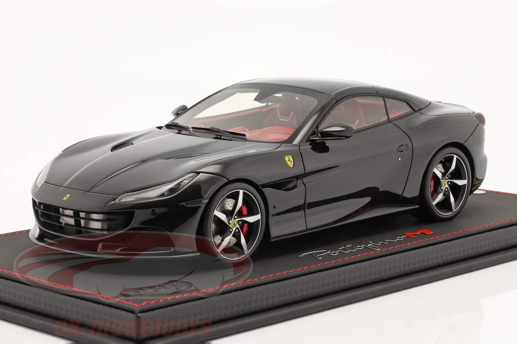 Ferrari Portofino M Closed Top year 2020 Daytona black 1:18 BBR