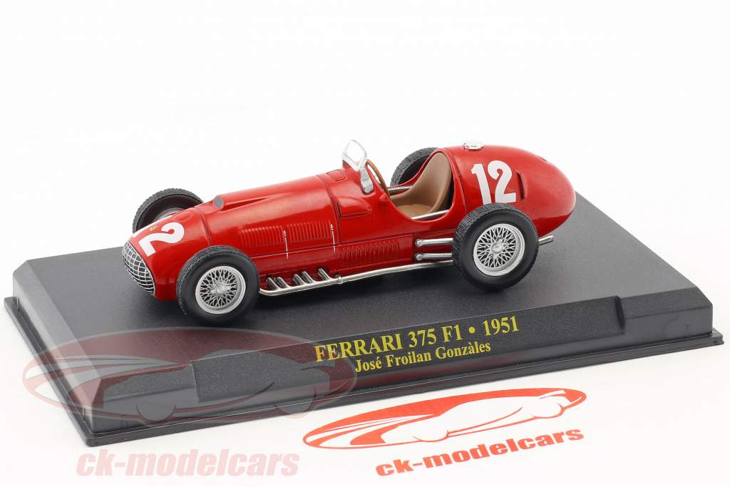 Jose Froilan Gonzalez Ferrari 375 F1 #12 Fórmula 1 1951 1:43 Altaya