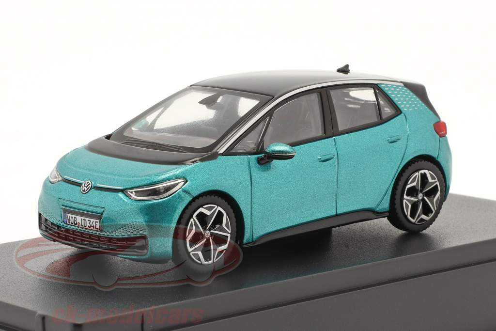 Volkswagen VW ID.3 year 2020 makena turquoise metallic 1:43 Norev