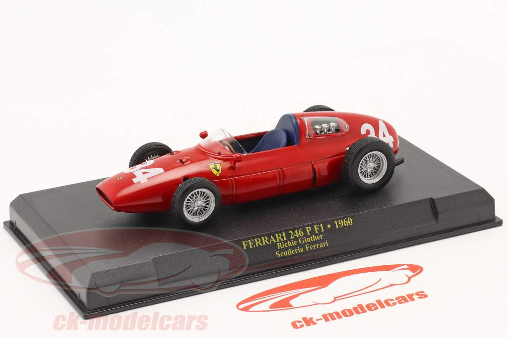 Richie Ginther Ferrari Dino 246 P #34 6e Monaco GP formule 1 1960 1:43 Altaya