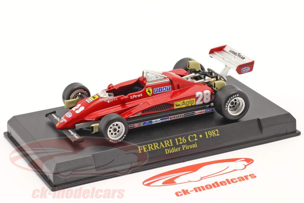 Didier Pironi Ferrari 126C2 #28 Fórmula 1 1982 1:43 Altaya
