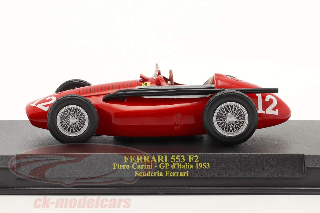 Piero Carini Ferrari 553 F2 #12 italiensk GP formel 1 1953 1:43 Altaya