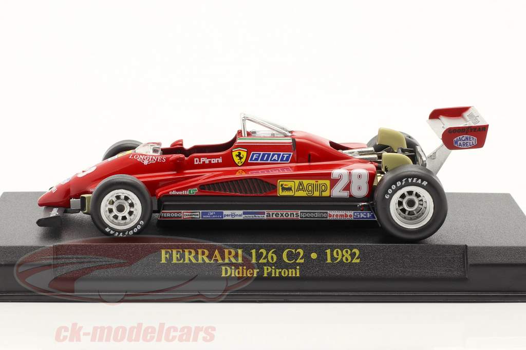 Didier Pironi Ferrari 126C2 #28 方式 1 1982 1:43 Altaya