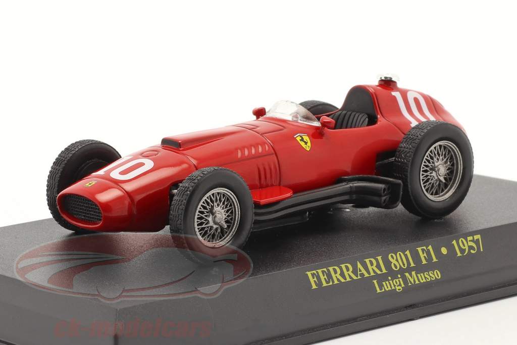 Luigi Musso Ferrari 801 #10 2° Francia GP formula 1 1957 1:43 Altaya