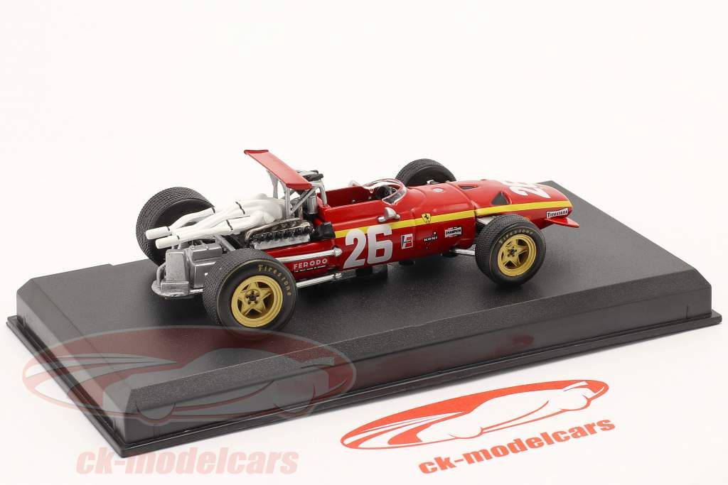 Jacky Ickx Ferrari 312 #26 Vinder Frankrig GP formel 1 1968 1:43 Altaya