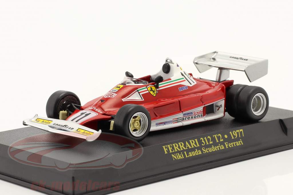 Niki Lauda Ferrari 312T2 6 rodas #11 Fórmula 1 Campeão mundial 1977 1:43 Altaya