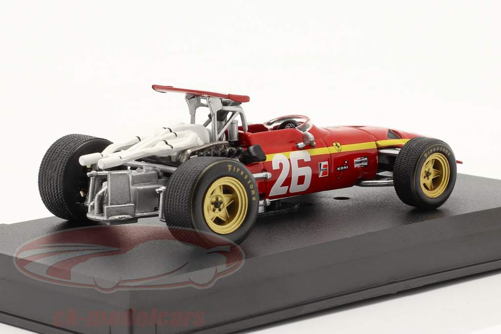 Jacky Ickx Ferrari 312 #26 Vincitore Francia GP formula 1 1968 1:43 Altaya