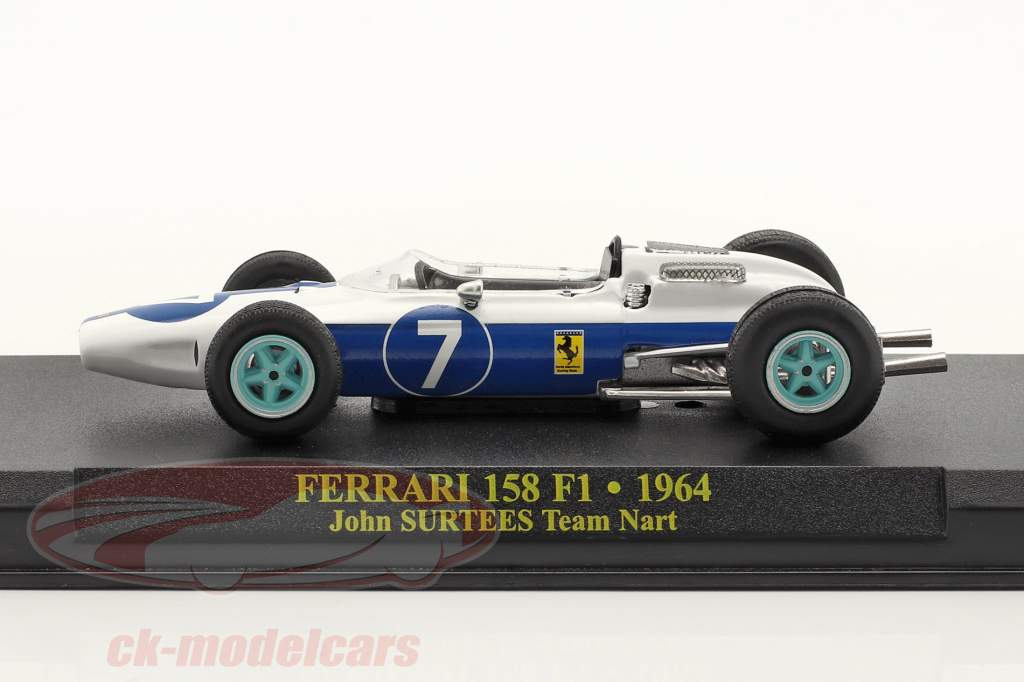 John Surtees Ferrari 158 #7 formel 1 Verdensmester 1964 1:43 Altaya