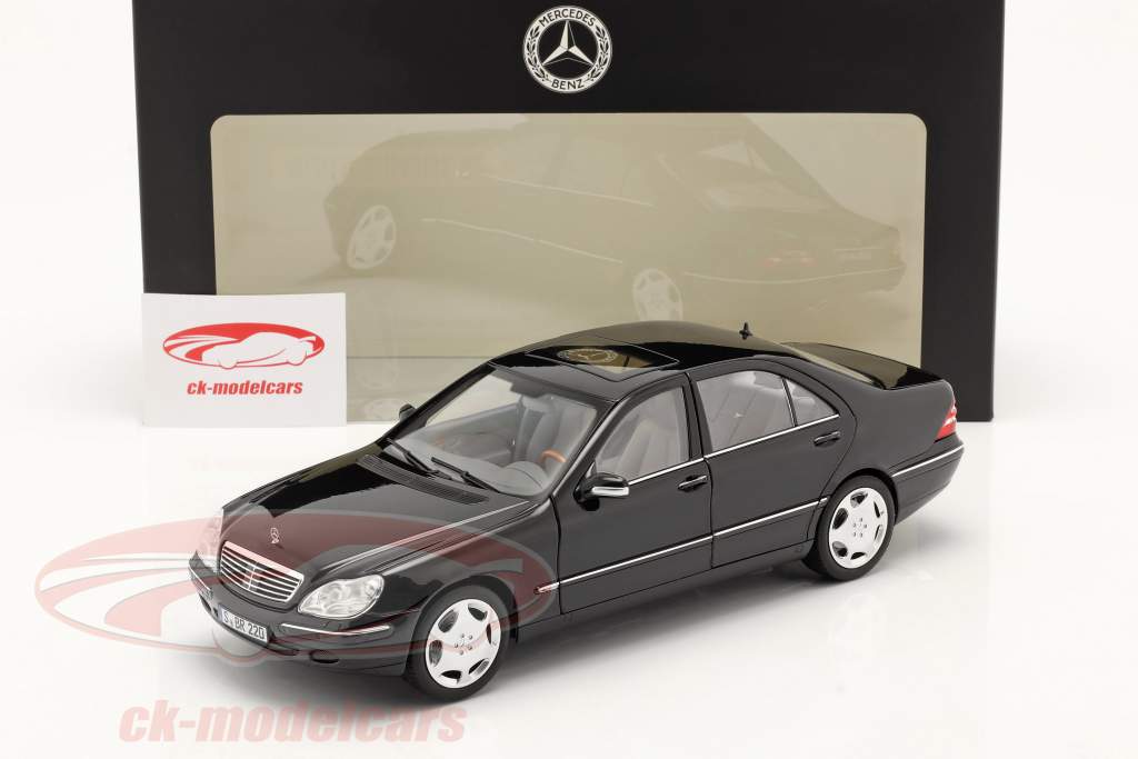 Mercedes-Benz S 600 (V220) Baujahr 2000-2005 obsidianschwarz 1:18 Norev