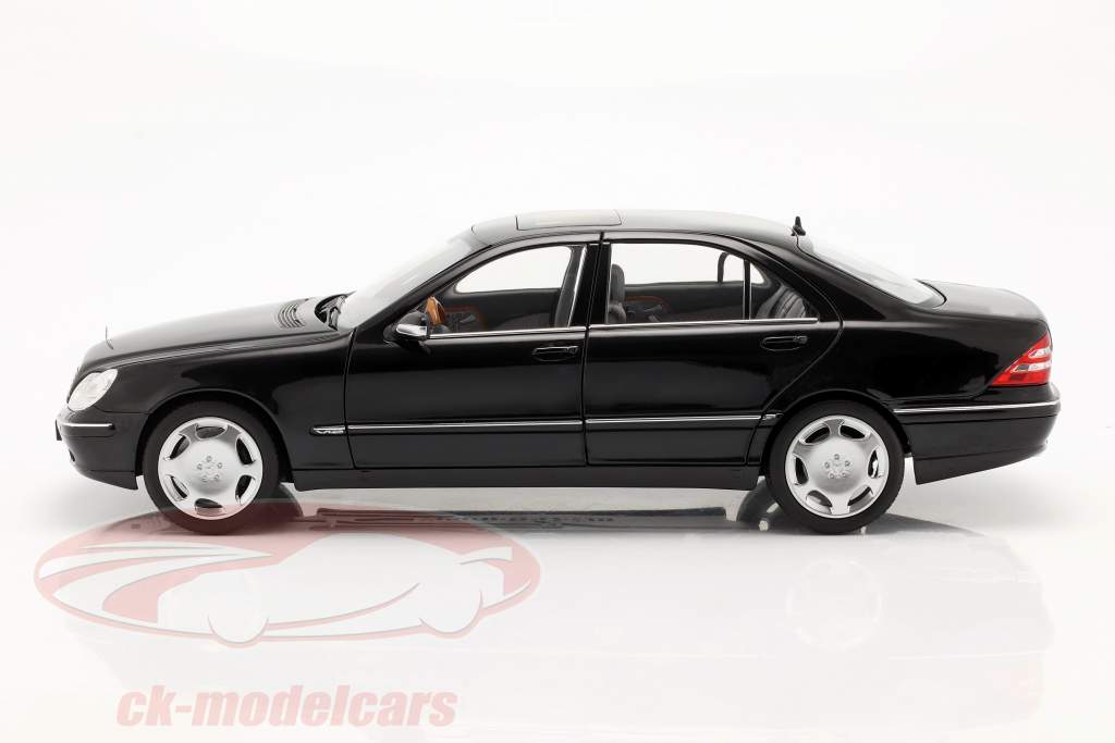 Mercedes-Benz S 600 (V220) bouwjaar 2000-2005 obsidiaan zwart 1:18 Norev