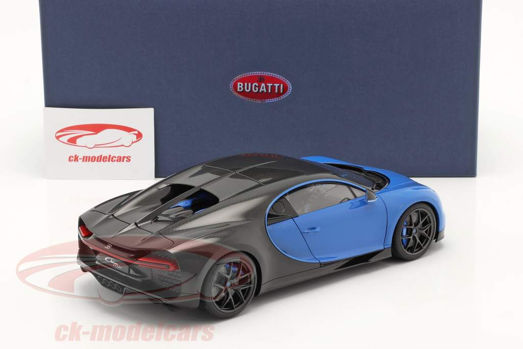 Bugatti Chiron Sport Год постройки 2019 french racing синий / углерод 1:18 AUTOart