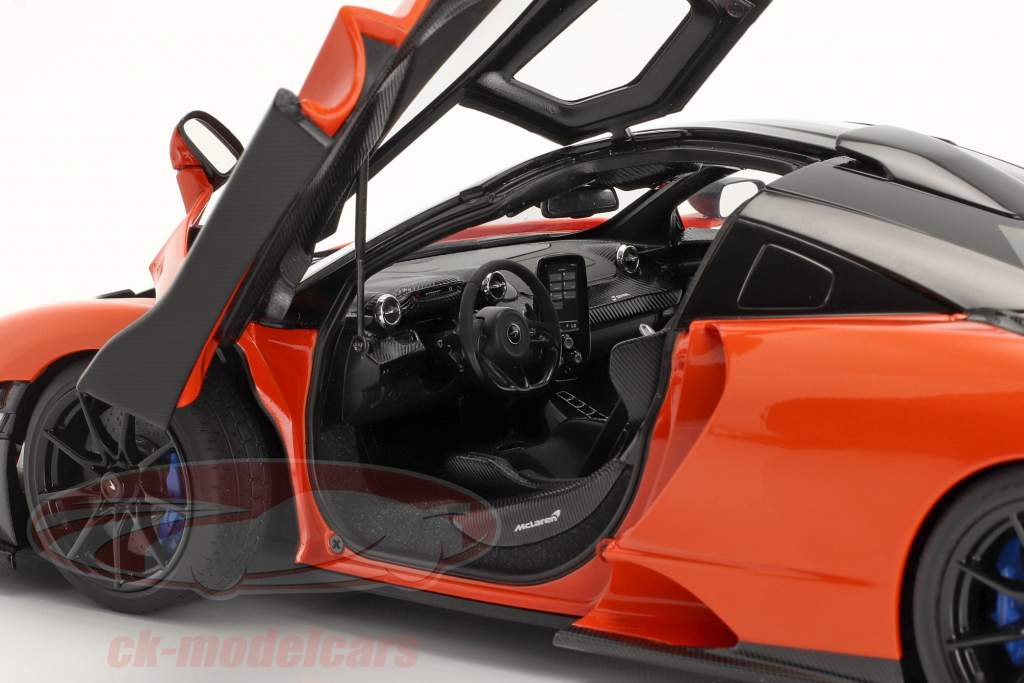 Auto Art Models McLaren Senna Trophy Mira Orange and Black with