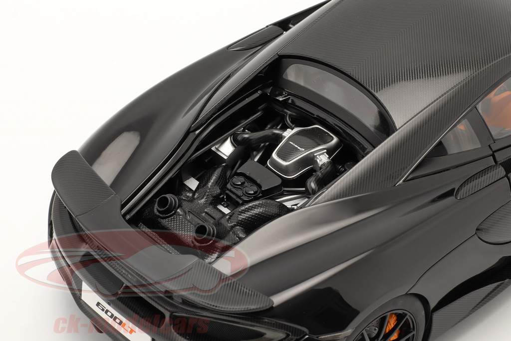McLaren 600LT Año de construcción 2019 onyx negro 1:18 AUTOart