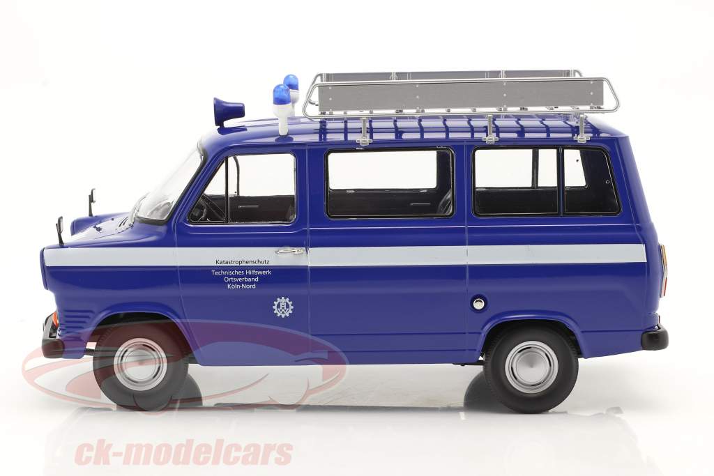 Ford Transit MK1 Van THW Cologne 1965-1970 blue / white 1:18 KK-Scale