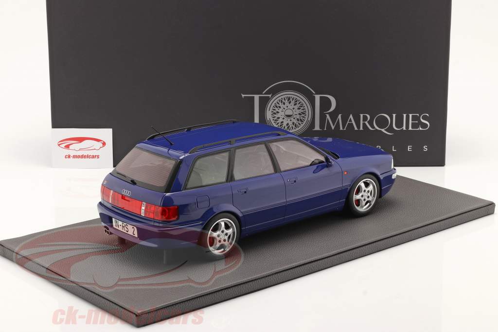Audi RS2 Avant Ano de construção 1994 azul 1:12 TopMarques
