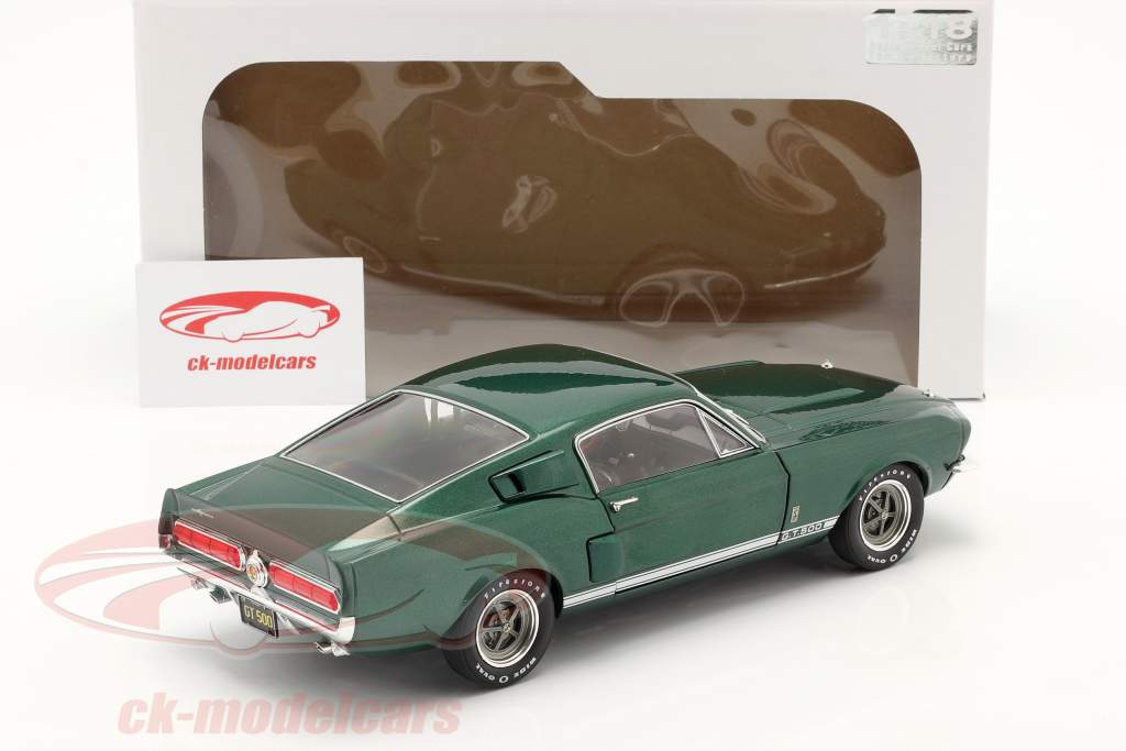 Shelby Mustang GT 500 Construction year 1967 dark green 1:18 Solido