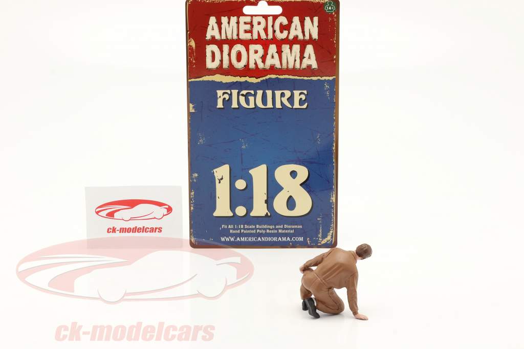 Raça Day Series 1 figura #4 mecânico anos 60 1:18 American Diorama