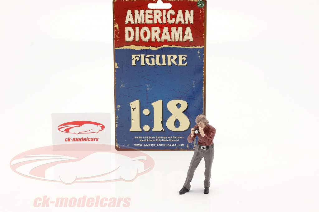 Race Day series 1 figure #2 photographer 60s 1:18 American Diorama