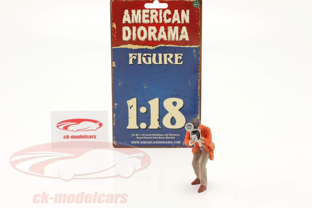 Race Day series 1 figure #3 photographer 60s 1:18 American Diorama